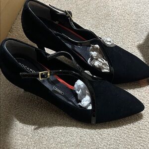 Rockport Women's Black Suede Heels